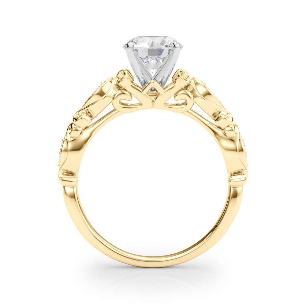 18K Yellow Gold Kieran Vintage Inspired Engagement Ring