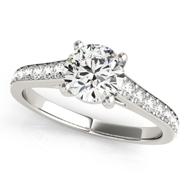 STYLE# 84843-1 - Prong Set - Single Row - Engagement Rings